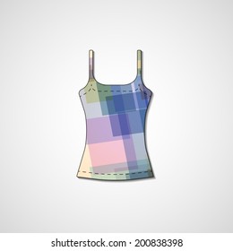 Abstract illustration on singlet, template editable.