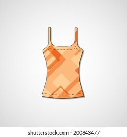 Abstract illustration on singlet, template editable.