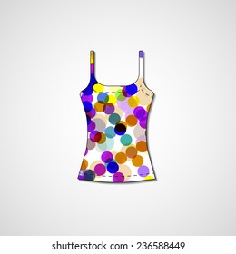 Abstract illustration on singlet, template editable.