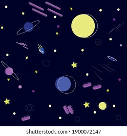 abstract illustration on the theme of space