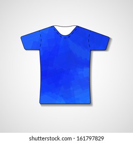 Abstract illustration on t-shirt, template editable.