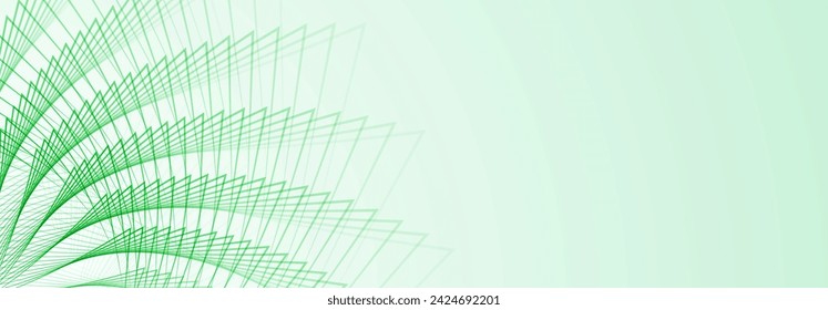 Abstract illustration with outlines of spirograph figures on a light green background