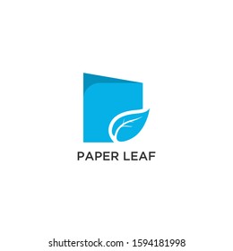 ABSTRACT ILLUSTRATION PAPER LEAF LOGO VECTOR FOR YOUR BUSINESS