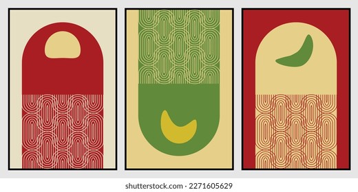 Abstract illustration of pattern as boho wall art