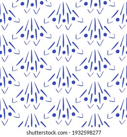 Abstract illustration pattern print, for t-shirt, apparel, fabric or wrapping. Vector is seamless and repeatable.