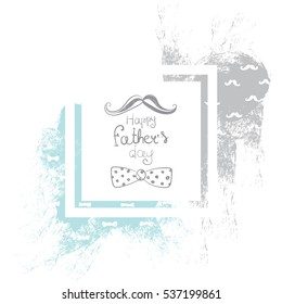 Abstract illustration for postcards, flyers and banners. Vector. Ready-made design templates. Happy Father's Day!