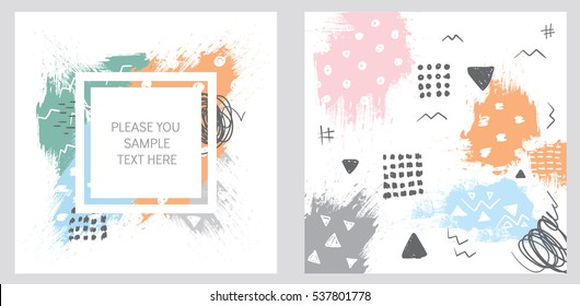 Abstract illustration for postcards, flyers and banners. Vector. Ready-made design templates.