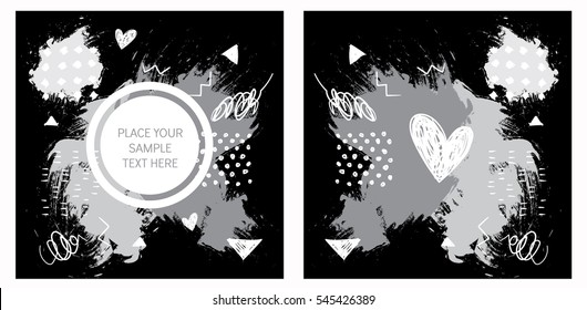 Abstract illustration for postcards, flyers and banners. Vector. Ready-made design templates.