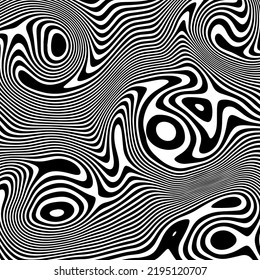 ABSTRACT ILLUSTRATION  PSYCHEDELIC DESIGN. OPTICAL ILLUSION BACKGROUND VECTOR DESIGN