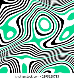 ABSTRACT ILLUSTRATION  PSYCHEDELIC DESIGN. OPTICAL ILLUSION BACKGROUND VECTOR DESIGN
