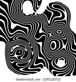 ILUSTRACIÓN ABSTRACTA DISEÑO PSICODELICO. DISEÑO DE VECTOR DE FONDO DE ILUSIÓN ÓPTICA