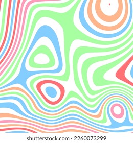 ABSTRACT ILLUSTRATION  PSYCHEDELIC DESIGN. OPTICAL ILLUSION BACKGROUND VECTOR DESIGN