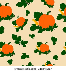 abstract illustration with pumpkins