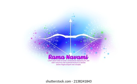 ilustración abstracta de Rama Navami. vector