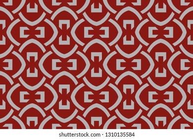 Abstract illustration. Raster element, arabesque for design template. Luxury seamless pattern ornament in Eastern style. Luxury  vector pattern. 