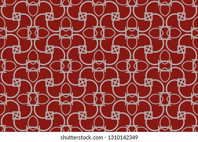 Abstract illustration. Raster element, arabesque for design template. Luxury seamless pattern ornament in Eastern style .Luxury  vector pattern. Vector illustration 