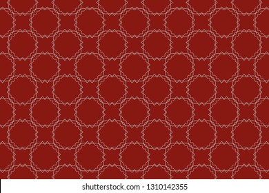 Abstract illustration. Raster element, arabesque for design template. Luxury seamless pattern ornament in Eastern style .Luxury  vector pattern. Vector illustration 