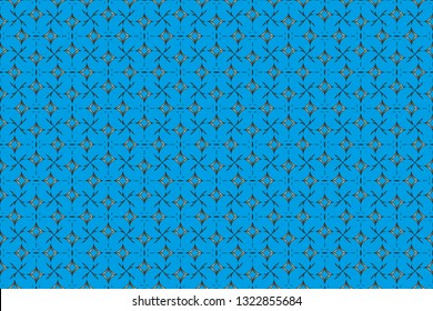 Abstract illustration. Raster element, arabesque for design template. Luxury seamless pattern ornament in Eastern style.