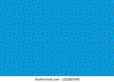 Abstract illustration. Raster element, arabesque for design template. Luxury seamless pattern ornament in Eastern style.