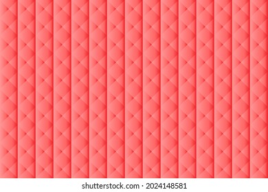 Ilustración abstracta roja, fondo de forma rosada y textura.
