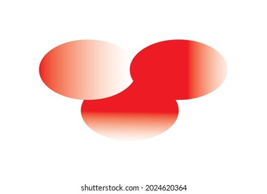 abstract illustration with red and white gradient