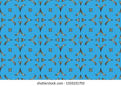 Abstract illustration |retro geometric pattern | mosaic wallpaper formats background, texture, theme, fabric, art workload versing design. Luxury  vector pattern.   