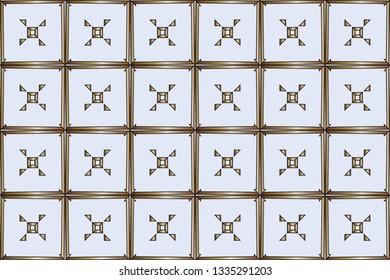 Abstract illustration |retro geometric pattern | mosaic wallpaper formats background, texture, theme, fabric, art workload versing design. Luxury  vector pattern.   