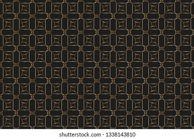 Abstract illustration |retro geometric pattern | mosaic wallpaper formats background, texture, theme, fabric, art workload versing design. Luxury  vector pattern.   