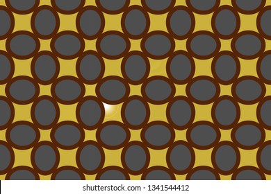Abstract illustration retro geometric pattern  mosaic wallpaper formats background, texture, theme, fabric, art workload versing design. Luxury vector pattern.   
