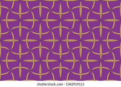 Abstract illustration retro geometric pattern  mosaic wallpaper formats background, texture, theme, fabric, art workload versing design. Luxury vector pattern.   