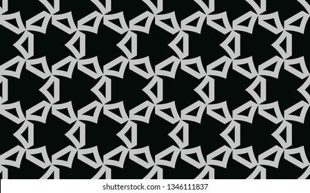 Abstract illustration retro geometric pattern mosaic wallpaper formats background, texture, theme, fabric, art workload versing design. Luxury vector pattern. white lines  