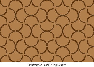 Abstract illustration retro geometric pattern mosaic wallpaper formats background, texture, theme, fabric, art workload versing design. Luxury vector pattern.  brown color, brown pattern