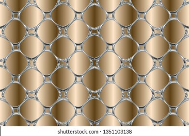 Abstract illustration retro geometric pattern mosaic wallpaper formats background, texture, theme, fabric, art workload versing design. Luxury vector pattern.  brown color, brown pattern,             