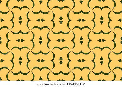 Abstract illustration retro geometric pattern mosaic wallpaper formats background, texture, theme, fabric, art workload versing design. Luxury vector pattern.  brown color, brown pattern,             