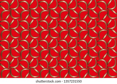 Abstract illustration retro geometric pattern mosaic wallpaper formats background, texture, theme, fabric, art workload versing design. Luxury vector pattern.                        