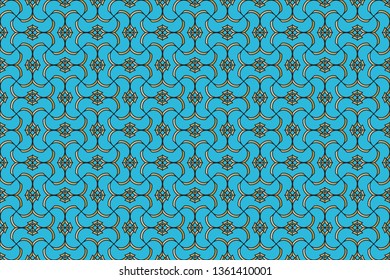 Abstract illustration retro geometric pattern mosaic wallpaper formats background, texture, theme, fabric, art workload versing design. Luxury vector pattern.                        