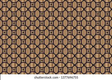 Abstract illustration retro geometric pattern mosaic wallpaper formats background, texture, theme, fabric, art workload versing design. Luxury vector pattern.  