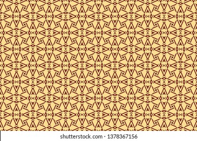 Abstract illustration retro geometric pattern mosaic wallpaper formats background, texture, theme, fabric, art workload versing design. Luxury vector pattern