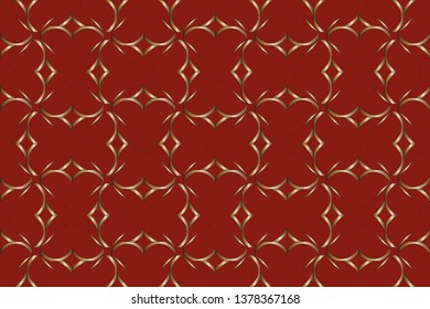 Abstract illustration retro geometric pattern mosaic wallpaper formats background, texture, theme, fabric, art workload versing design. Luxury vector pattern