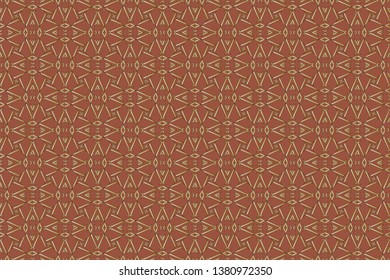 Abstract illustration retro geometric pattern mosaic wallpaper formats background, texture, theme, fabric, art workload versing design. Luxury vector pattern.  