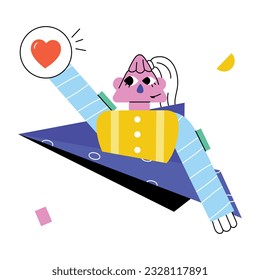 An abstract illustration of sending like 