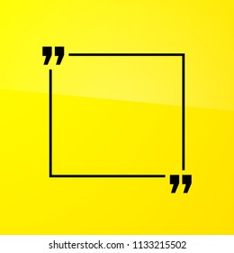 Abstract illustration with shape speech talking cloud of yellow color. Quote geometric origami yellow speech bubble background and place for message sign. Colorful banners set