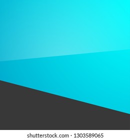 Abstract illustration with shape speech talking cloud of blue color. Quote geometric origami blue speech bubble background and place for message sign. Colorful banners set