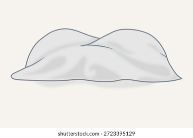 Eine abstrakte Illustration einer gemeinsamen Decke als Metapher für emotionale Sicherheit, Fürsorge und Vertrauen zwischen Menschen. Eine geschlechtsneutrale und unkonventionelle Darstellung von Intimität und Komfort.