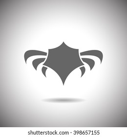 Abstract illustration - shield and wings