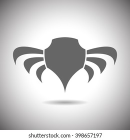 Abstract illustration - shield and wings