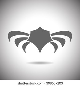 Abstract illustration - shield and wings