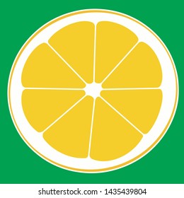 Abstract illustration of a Slice of Lemon
