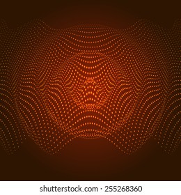 Abstract illustration of sound wave illustration Eps10 illustration