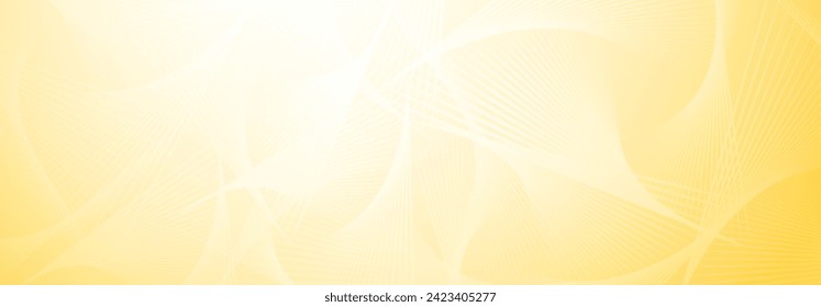 Abstract illustration with spirograph figures made of lines on a yellow background